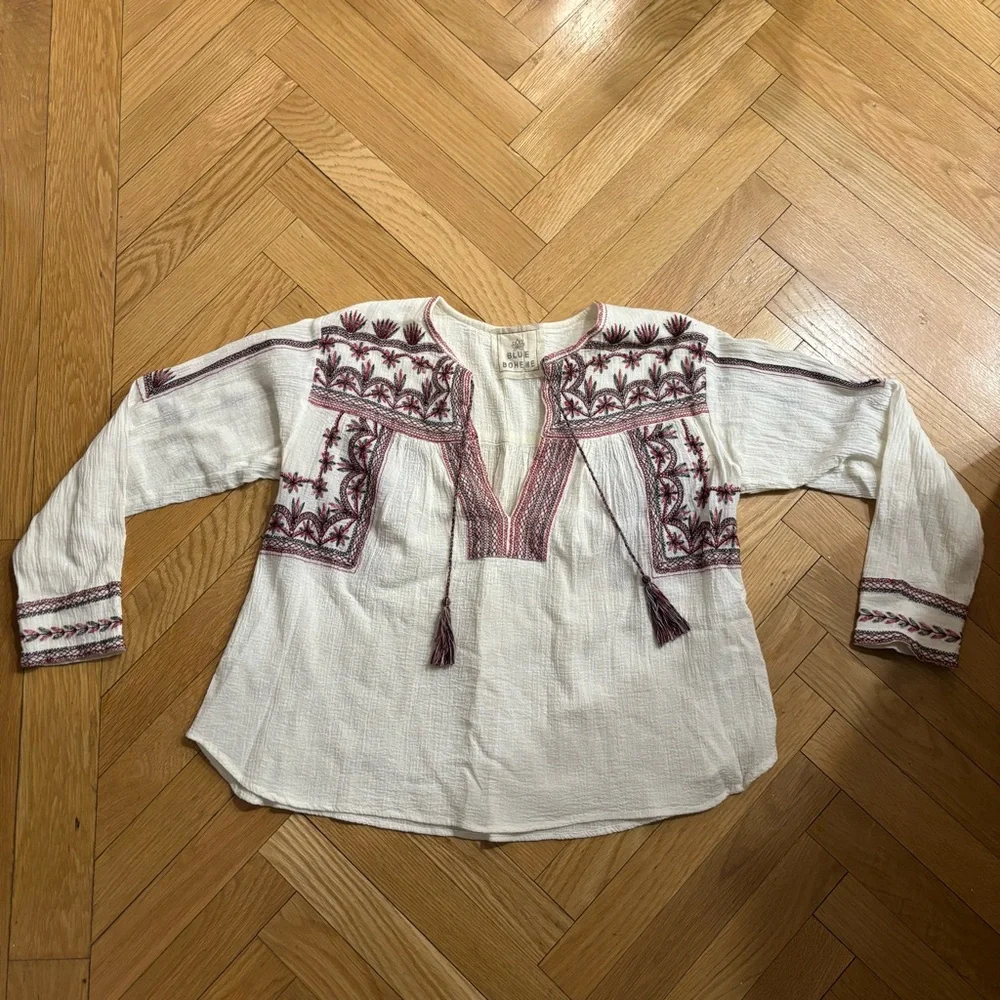 Blue Boheme Isabella Embroidered Blouse